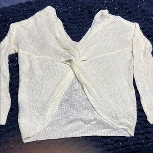 SHEIN Cream Knit Sweater